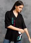 Tanjrio Womens Fluidic Oversized Shirt