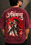 Abhimanyu Oversized T-Shirt Category: Mahabharata / Oversize/ Acid Wash / 240 GSM